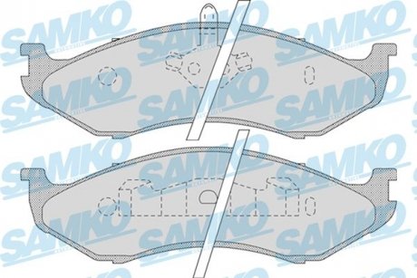 Тормозные колодки, дисковый тормоз (набор) SAMKO 5SP896