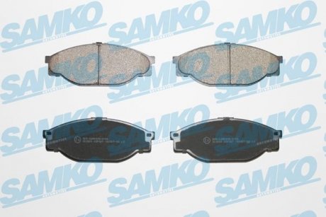 Тормозные колодки, дисковый тормоз (набор) SAMKO 5SP927 (фото 1)