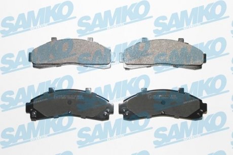 Гальмівні колодки, дискове гальмо (набір) SAMKO 5SP989