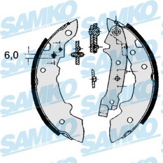 Тормозные колодки.) SAMKO 84320