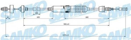 Трос сцепления SAMKO C0198C