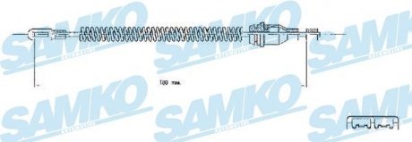 Трос ручного тормоза.r. ASTRA G 182 SAMKO C0543B