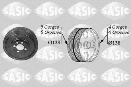 Шків колінчастого валу SASIC 2156001 (фото 1)