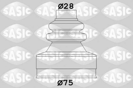 Комплект пылника, приводной вал SASIC 2873773