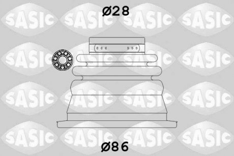 Комплект пылника, приводной вал SASIC 4003464