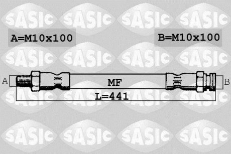 Шланг тормозной SASIC 6600024