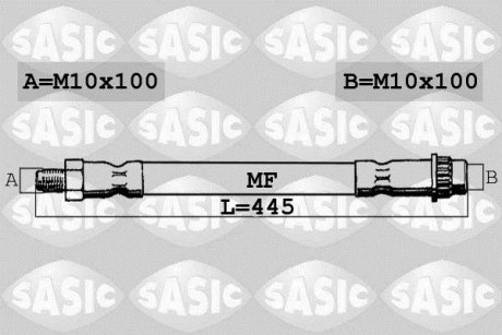 Шланг гальмівний SASIC 6600031