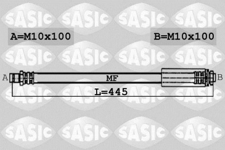 Шланг гальмівний SASIC 6606031