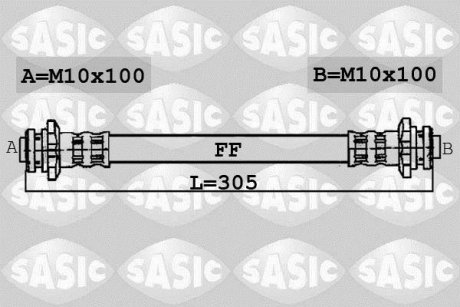 Шланг гальмівний SASIC 6606066