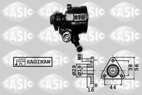 Гідравлічний насос, кермо SASIC 7076005