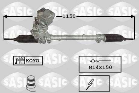 Рульова рейка з електопідсил. SASIC 7176061