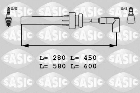 Проволока зажигания, набор SASIC 9286014