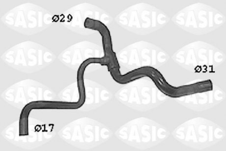 Патрубок системы охлаждения SASIC SWH4295