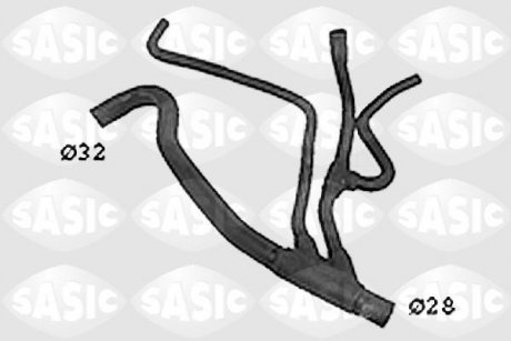 Патрубок системы охлаждения SASIC SWH4330