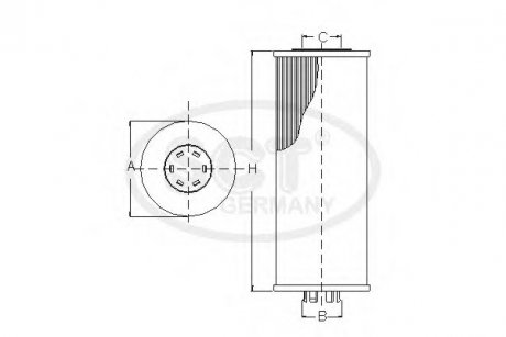 Масляный фильтр SCT / Mannol SH 4044 P