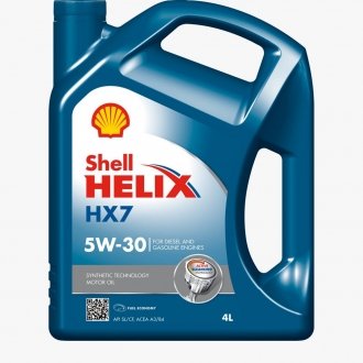 Олія моторна Helix HX7 5W-30 (4 л) SHELL 550040004