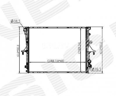 Радіатор Signeda RA65276Q