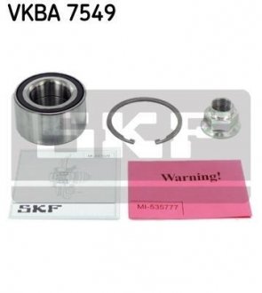 Подшипник колеса, комплект SKF VKBA7549