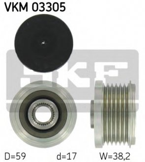 Шкив генератора SKF VKM03305