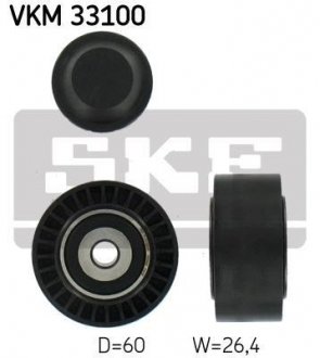 Паразитный / ведущий ролик, поликлиновой ремень VKM 33100 SKF VKM33100 (фото 1)