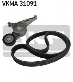 Поликлиновой ременный комплект SKF VKMA31091