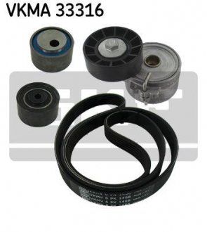 Поликлиновой ременный комплект SKF VKMA 33316