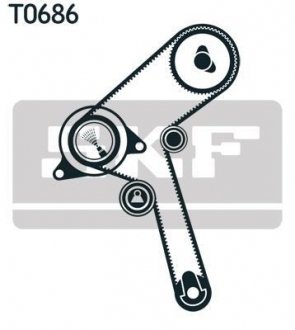 Ремень ГРМ (набор) SKF VKMA92519