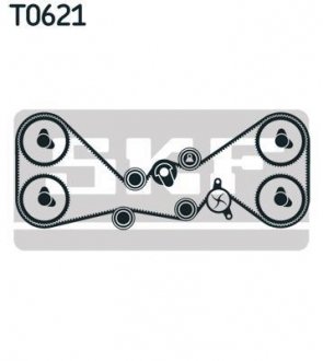 Комплект (ремень+ролик+насос) SKF VKMC 98112