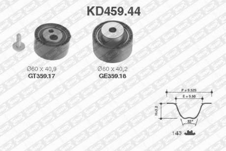 К-кт ГРМ 143Z Citroen Jumper,Boxer 01- KD459.44 SNR SNR NTN KD45944 (фото 1)