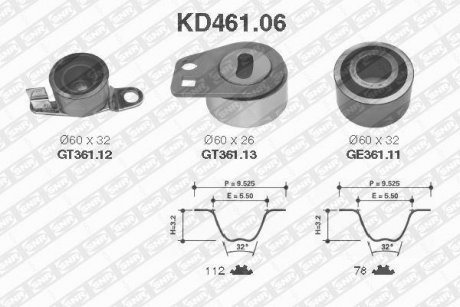 Ремень ГРМ (набор) SNR SNR NTN KD46106
