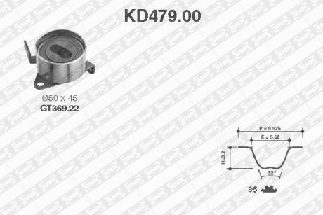 Ремень ГРМ (набор) SNR SNR NTN KD47900