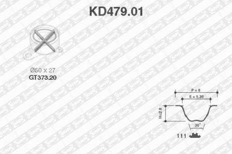 Ремень ГРМ (набор) SNR SNR NTN KD47901