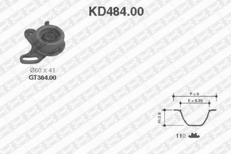 Ремень ГРМ (набор) SNR SNR NTN KD48400