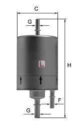 Фильтр топлива SOFIMA S1831B