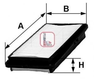 Фільтр повітряний SOFIMA S 3380 A