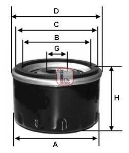 Фільтр масляний VW "2,8 "97-02 SOFIMA S3482R