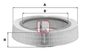 Фильтр воздушный Audi 100 1.8/2.0 -82 SOFIMA S 8460 A (фото 1)