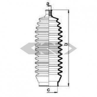 Пыльник рулевой рейки SPIDAN 83868
