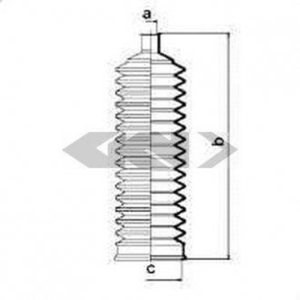 Пыльник рулевой рейки SPIDAN 84096