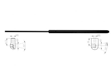 Газова пружина, кришка багажника STARLINE 7027800