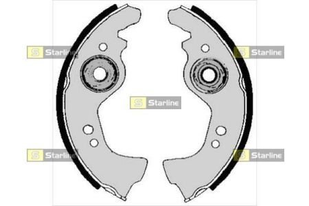 Тормозные колодки барабанные STARLINE BC 00700 (фото 1)