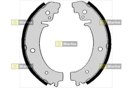 Тормозные колодки барабанные STARLINE BC 00730