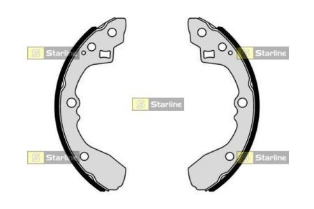 Тормозные колодки барабанные STARLINE BC 01054