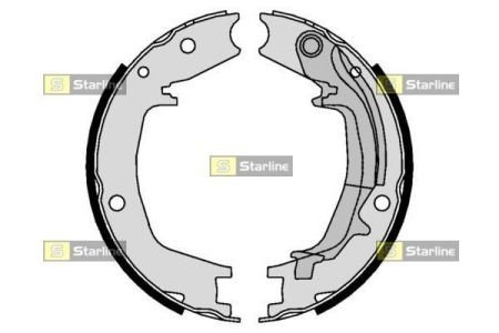 Тормозные колодки барабанные STARLINE BC 01062