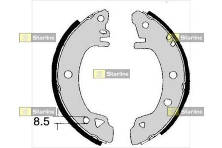 Тормозные колодки барабанные STARLINE BC 01380