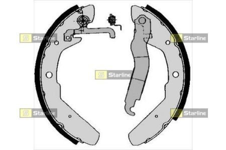 Тормозные колодки барабанные STARLINE BC 03970