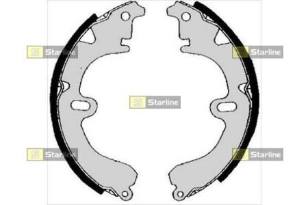 Тормозные колодки барабанные STARLINE BC 04530 (фото 1)