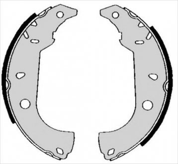 Тормозные колодки барабанные STARLINE BC 04860