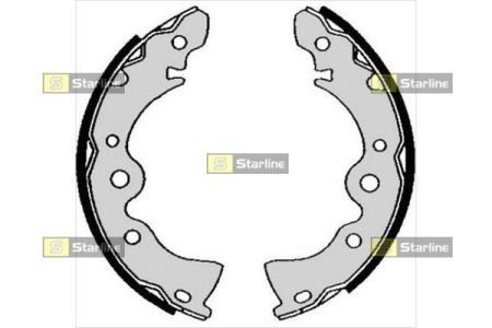 Тормозные колодки барабанные STARLINE BC 04870 (фото 1)