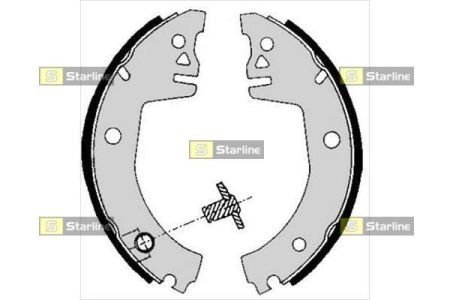 Тормозные колодки барабанные STARLINE BC 05780 (фото 1)